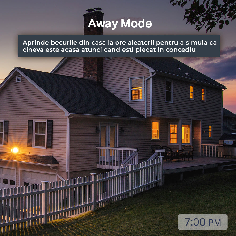 Bec inteligent LED, WiFi SMART, Multicolor, Smarthome, RGBW, 9W, 1000 lumeni, ElectroAZ