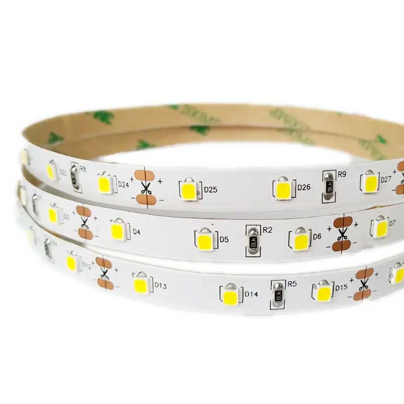 Banda LED 12V, Interior, 60 LED, Chip LED SMD2835, Alb-Cald, Rola 5 metri, ElectroAZ