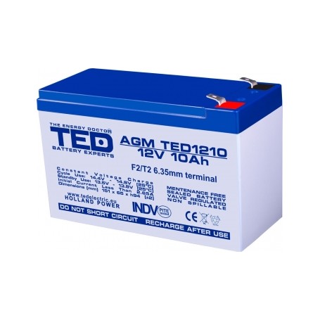 Acumulator Plumb-Acid 12V-10A TED