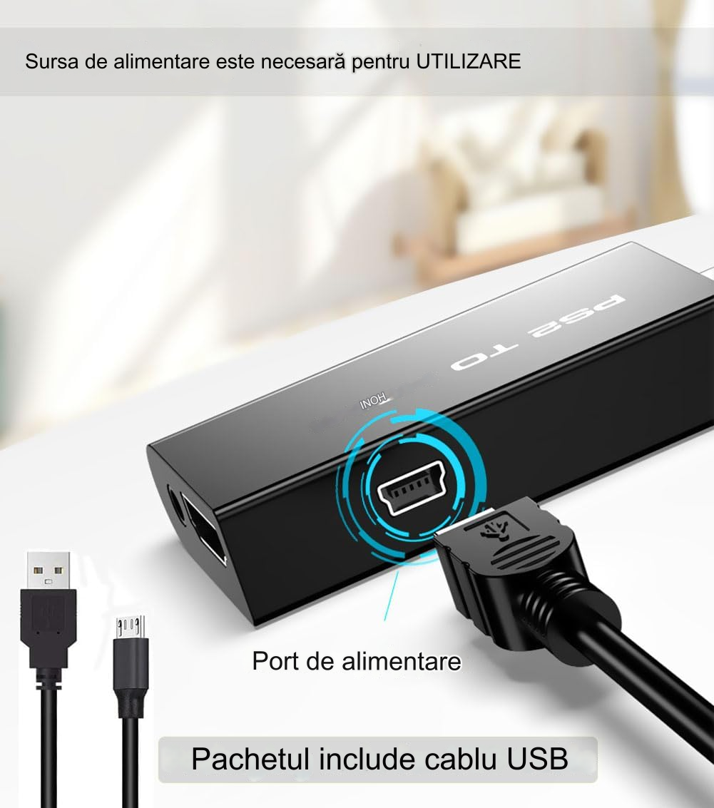 Convertor PS2 la HDMI cu Audio - ElectroAZ