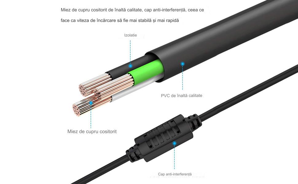 Alimentator AC/DC 5V 2A, 10W cu Mufa DC2.1 ElectroAZ - Negru
