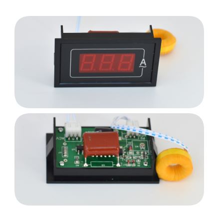 Ampermetru Digital, 150 - 300V, 5-100A, Lumina rosie