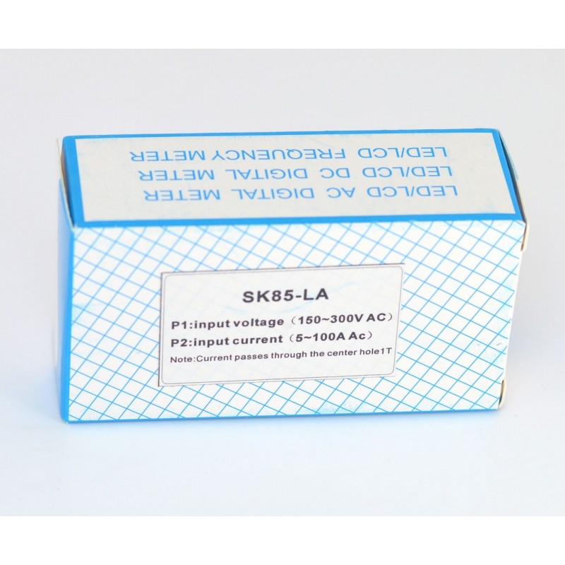 Ampermetru Digital, 150 - 300V, 5-100A, Lumina rosie