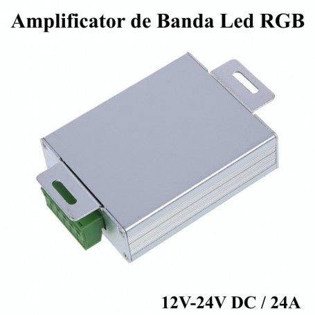 Amplificator Tensiune Banda Led RGB 12-24V
