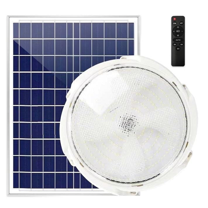 Aplică LED 200W cu Panou Solar, Interior/Exterior, Plafonieră Rotundă, Lumină Rece/Caldă, ClassLights