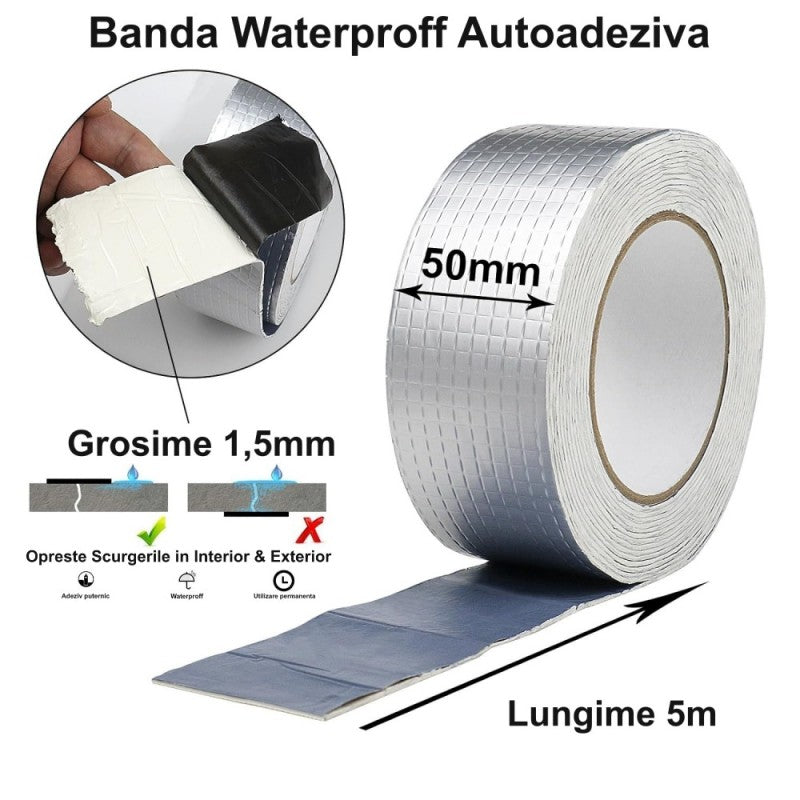 Banda Autoadeziva de Hidroizolatie 50mm*5M