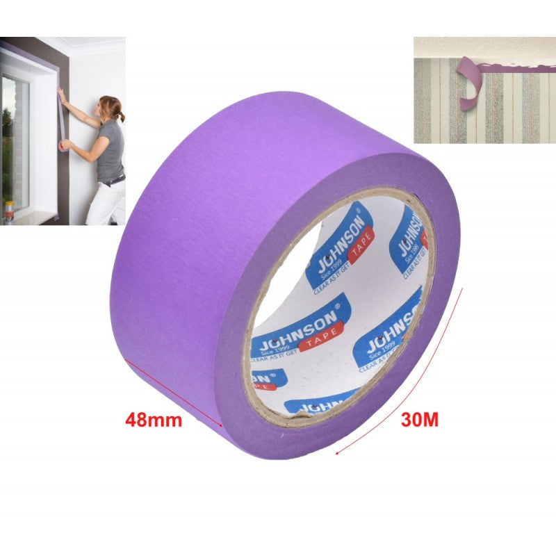 Banda de Hartie pentru Mascare 48mm*30M Mov / 6Buc/Set