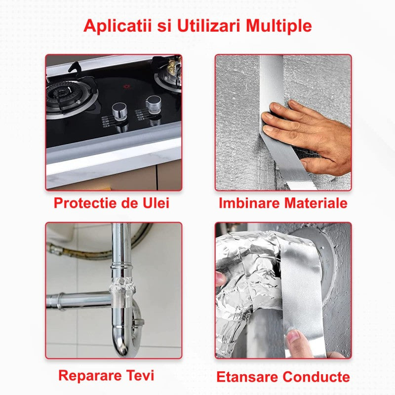 Banda din Aluminiu Autoadeziva 48mm*30M