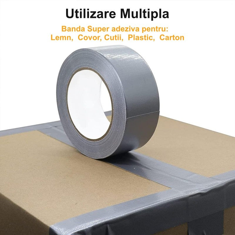 Banda Super Adeziva Argintie 48mm*20M