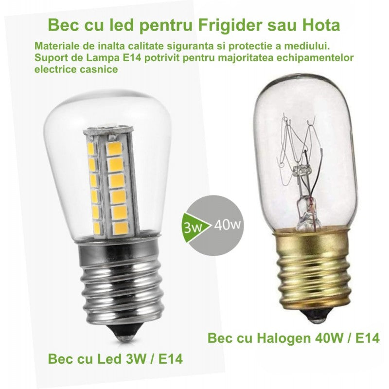 Bec de Frigider cu Led 3W / E14