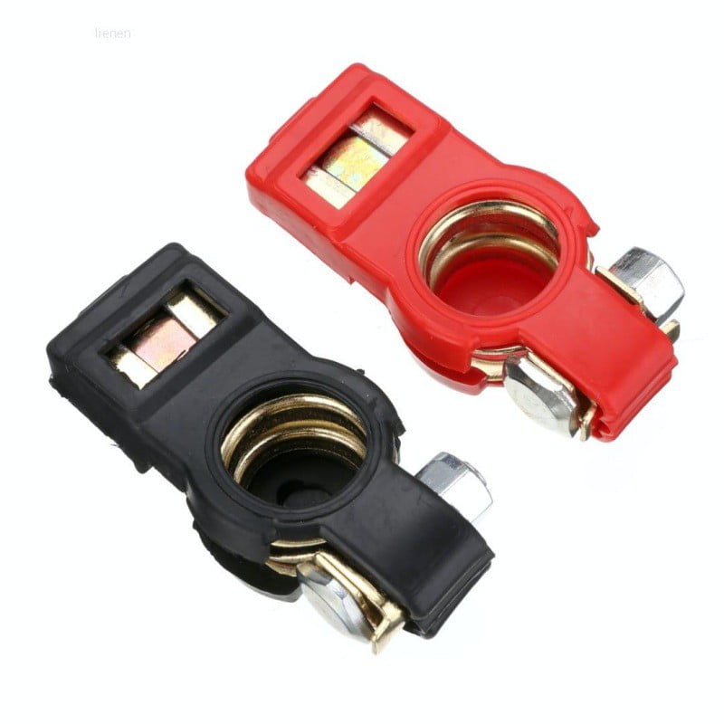 Borne Pentru Baterie Auto, Rosu/Negru cu Cauciuc