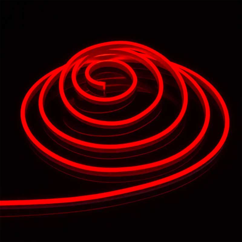 Banda LED Neon Flex, Set Complet, Lungime 5m, Lumina Rosie, IP65, ElectroAZ