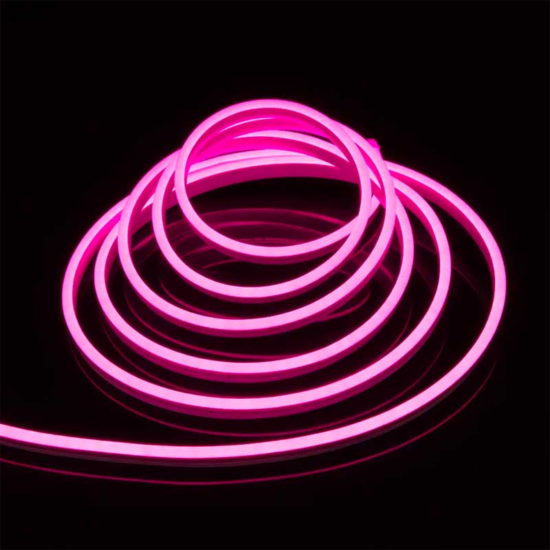 Banda LED Neon Flex, Set Complet, Lungime 5m, Lumina Roz, IP65, ElectroAZ