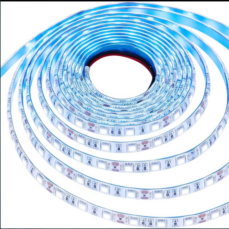 Banda LED 12V, Exterior IP65, 60 LED/m SMD5050, Alb-Rece, Rola 5 metri, ElectroAZ