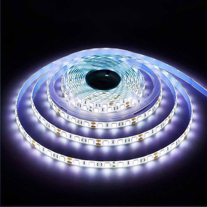 Banda LED 12V, Interior IP20, 60 LED/m SMD5050, Alb-Rece, Rola 5 metri, ElectroAZ