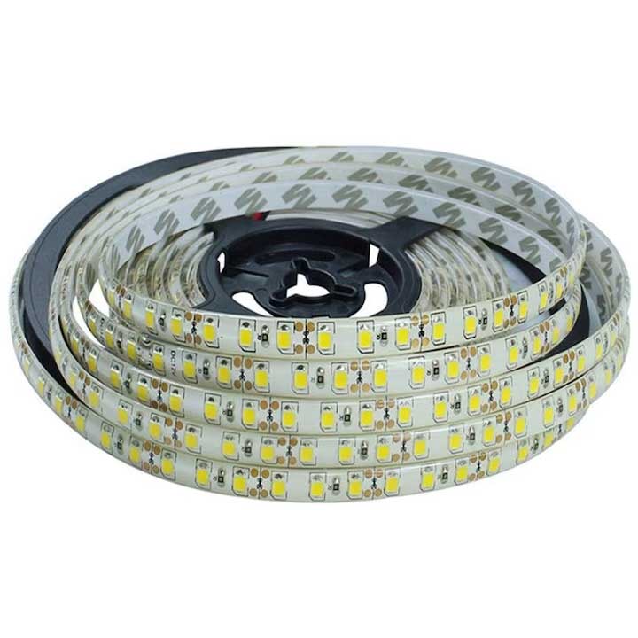 Banda LED 12V, Lumina Aurie, 120 LED/m, IP20, Rola 5 Metri, ClassLights