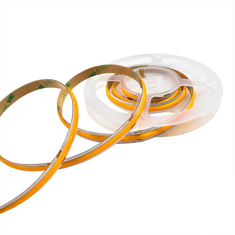 Banda LED COB 528LED/m, Lumina Alb-Cald, Interior IP20, Rola 5 metri, ElectroAZ