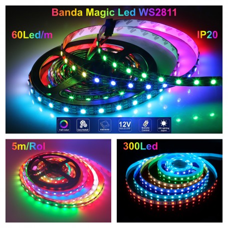 Banda Led WS2811 Digital Pixel RGB IP20