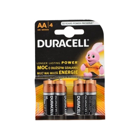 Baterii Alkaline Duracell R6 AA 4 Bucati