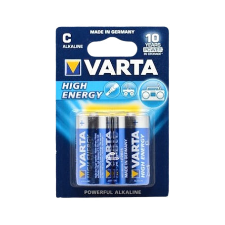 Baterii Alkaline Varta High-Energy R14 C 2 Bucati