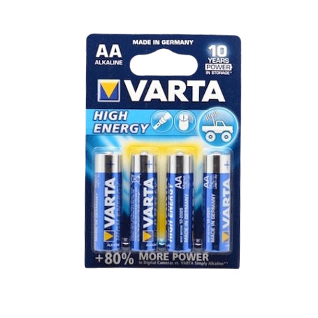Baterii Alkaline Varta High-Energy R6 AA 4 Bucati