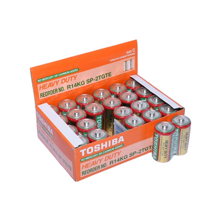 Baterii Toshiba R14 C Heavy-Duty 24 Buc