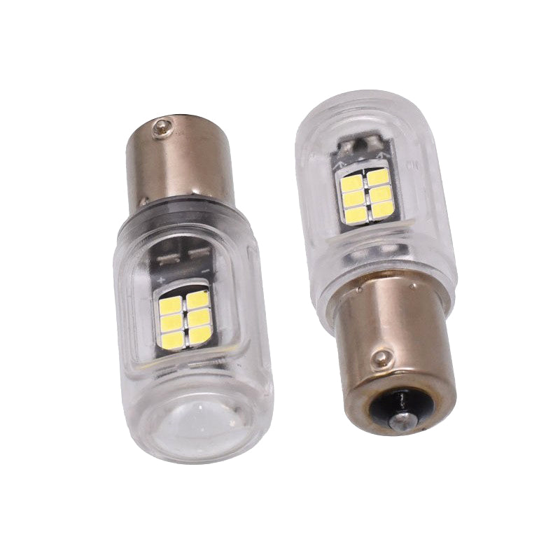 Bec LED Auto, BA15S, Bec de Semnal, Set 2 buc