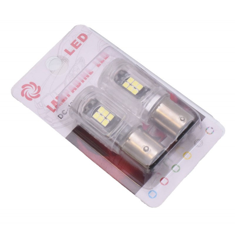 Bec LED Auto, BAY15D, Bec de Frana, Set 2 buc