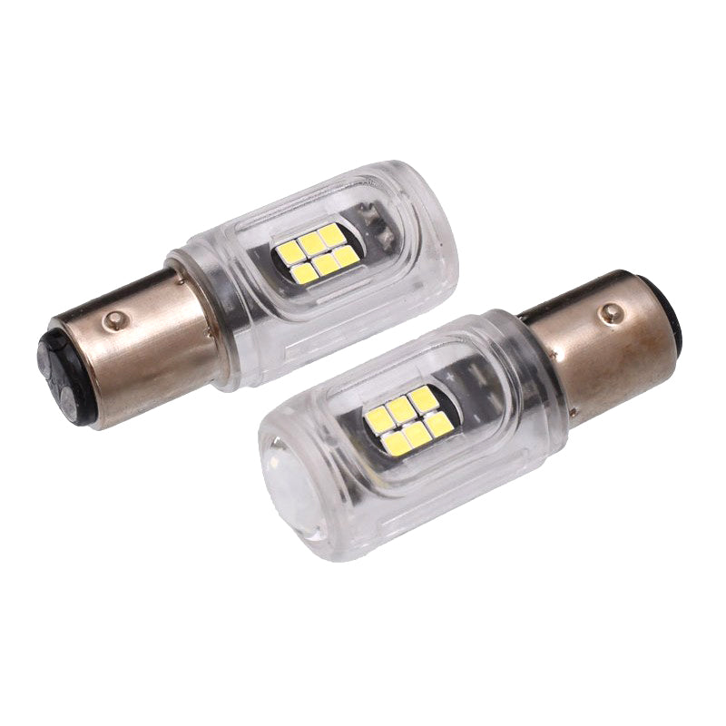 Bec LED Auto, BAY15D, Bec de Frana, Set 2 buc