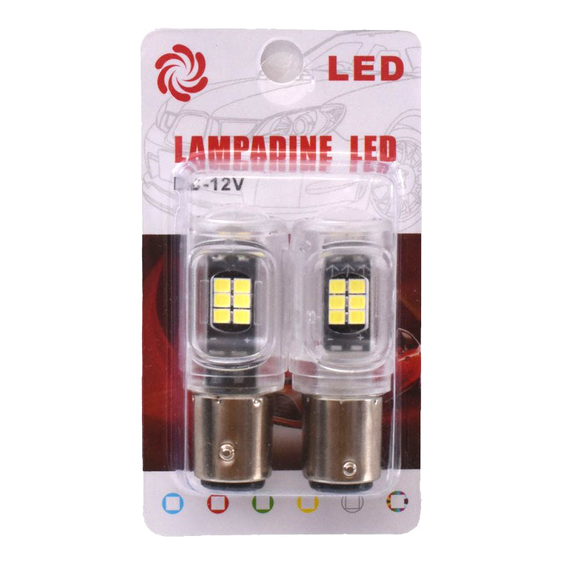 Bec LED Auto, BAY15D, Bec de Frana, Set 2 buc