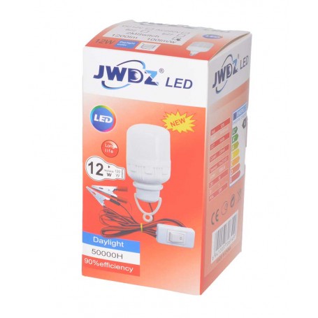 Bec cu LED 12W cu Clesti si Intrerupator, Consum 12W, Lumina 120W