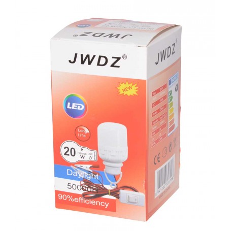 Bec cu LED 20W, Clesti + Intrerupator