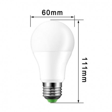 Bec cu LED, E27, Senzor de lumina, 9W