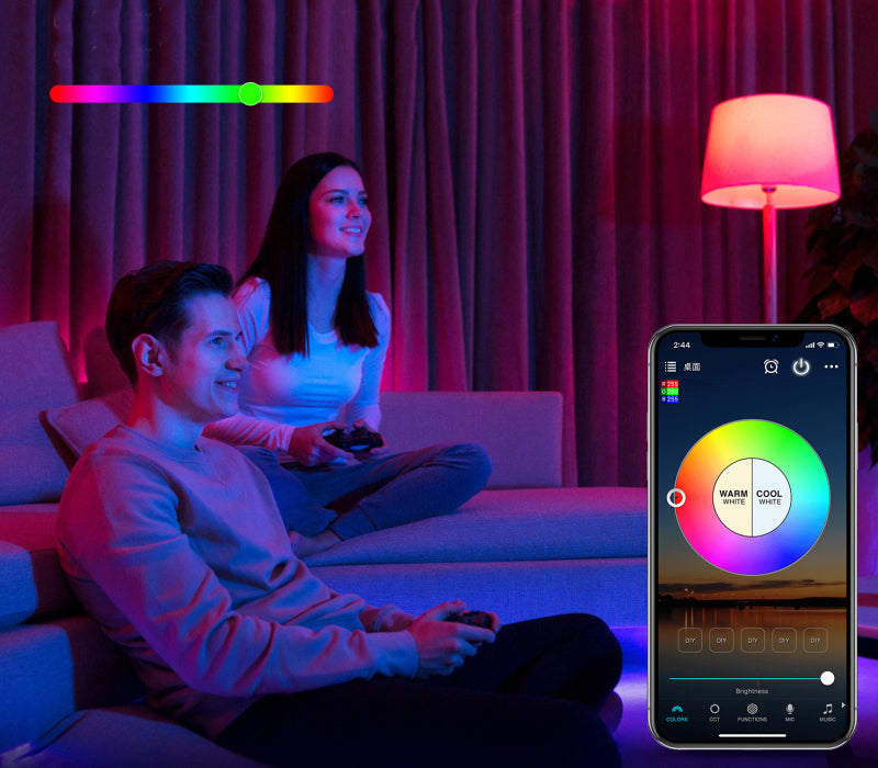 Bec inteligent LED, WiFi SMART, Multicolor, Smarthome, RGBW, 9W, 1000 lumeni, ElectroAZ