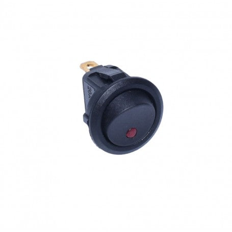 Buton ON-OFF 12V/20A cu LED Rosu 22mm