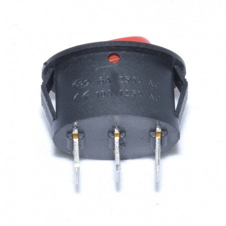 Buton ON-OFF 24X13X30mm Oval 250V Rosu