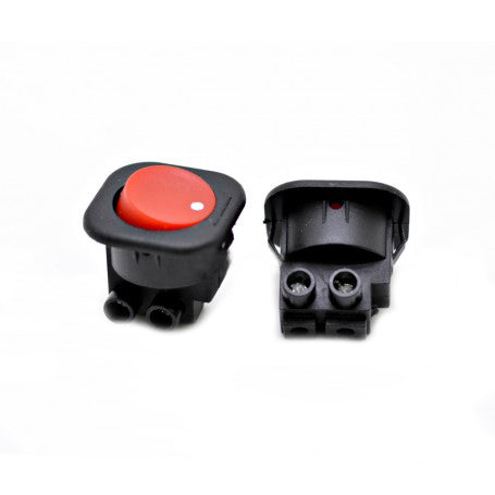 Buton ON/OFF patrat 250V AC Rosu T120-R