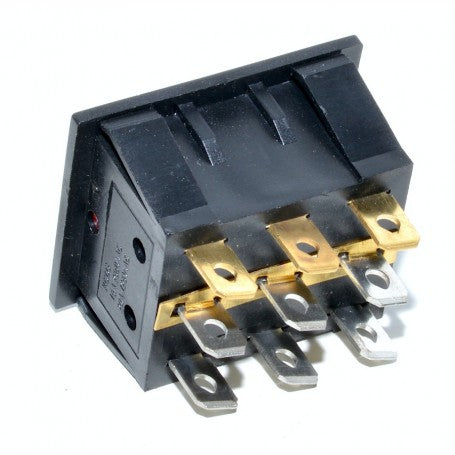 Buton Triplu ON-OFF Rosu KCD3 16A-250V