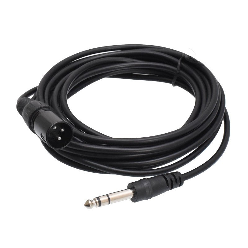 Cablu Audio Jack 6,3mm Tata - Xlr Tata, 5m