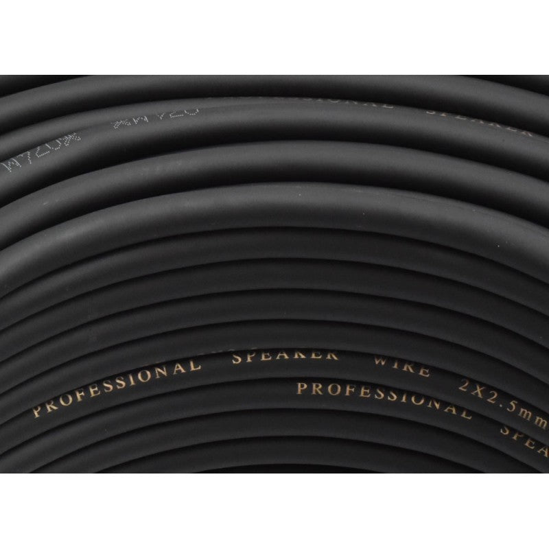 Cablu Audio Prof Rotund 2x2,5mm2 cu Bumbac / 8mm - 100m/Rol