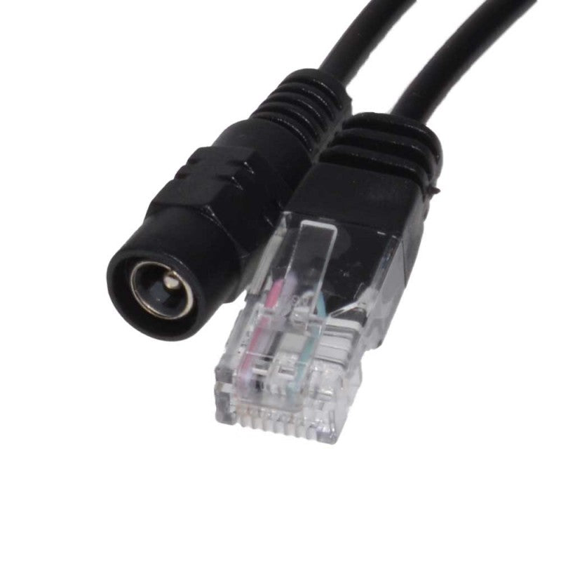 Cablu Pasiv Poe, Utp + Alimentare / Negru