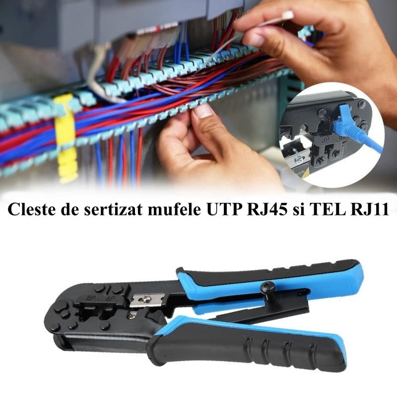 Cleste Pentru Sertizat Mufa UTP-FTP-Telefon 6P4C , 8p8C