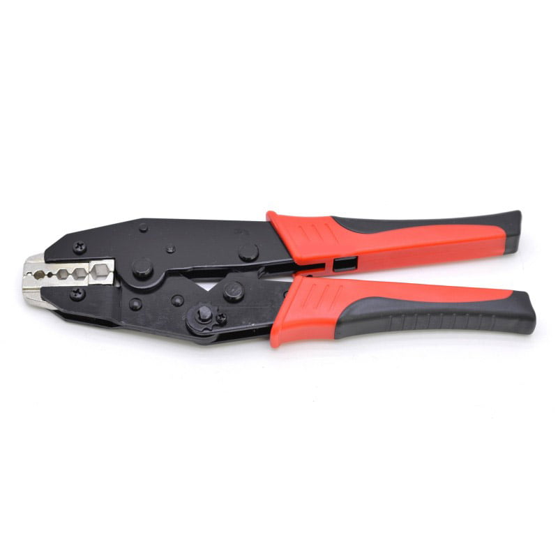 Cleste Sertizat Papuci Electrici, Profesional, Manere Cauciucate, Negru/Rosu