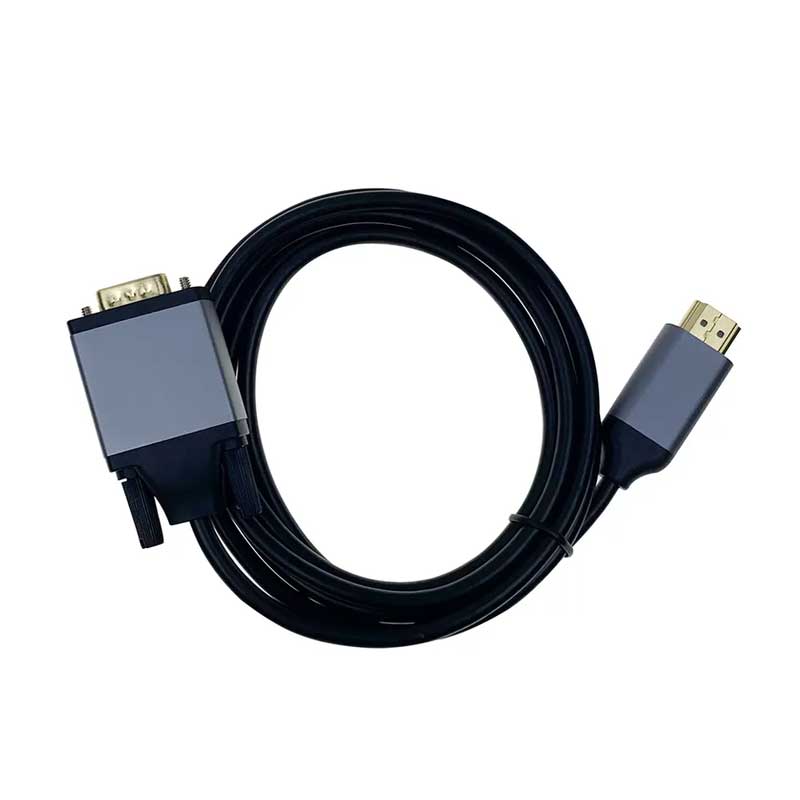 Cablu video Hdmi - Vga 1080p, Compatibil PC / Laptop / Monitor / Proiector, 2M, ElectroAZ