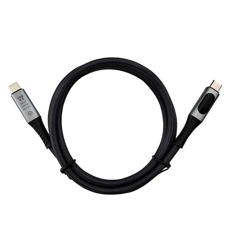 Cablu Inteligent USB Tip C 4.0 cu Display, putere 40Gbps/240W, rezolutie 8K - 1M, ElectroAZ