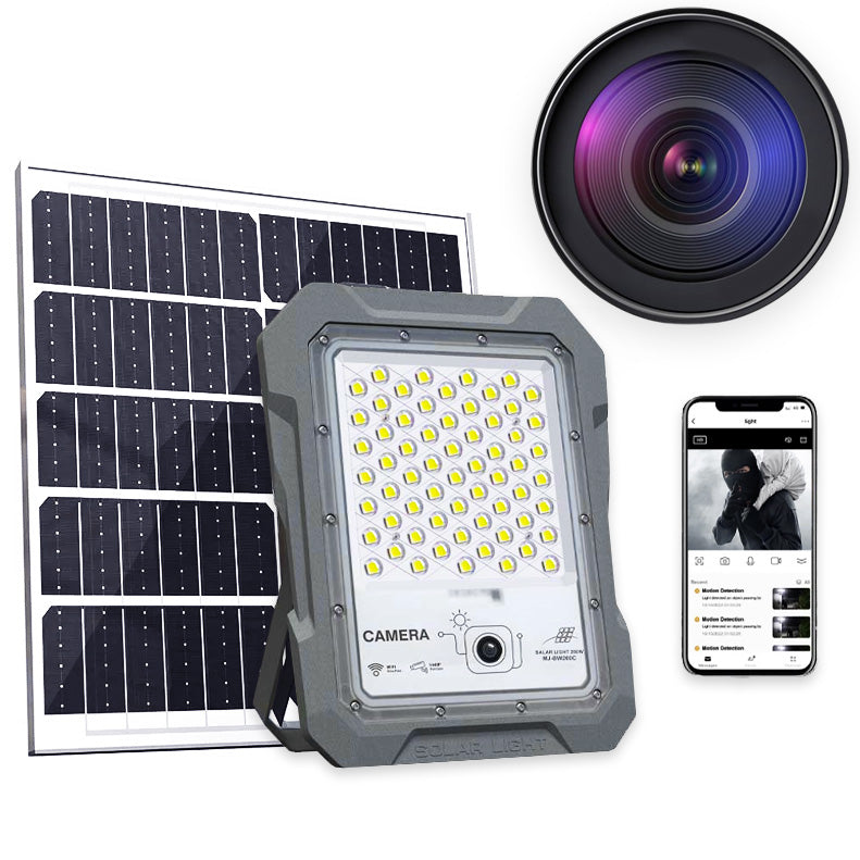 Proiector LED cu Cameră Video Integrată, 200W, Alimentare Solară, 1440P, Wi-Fi, 30.000 mAh, ClassLights