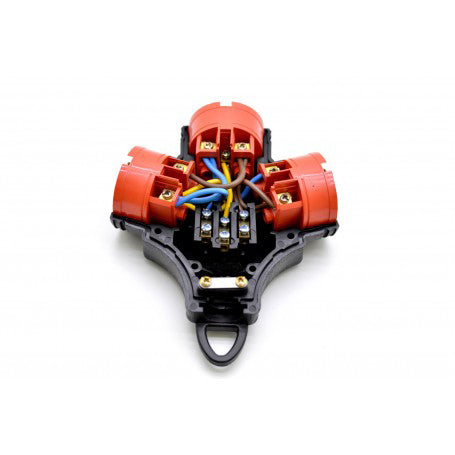 Cap Prelungitor Cauciucat Y cu 3 Locuri Schuko