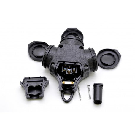 Cap Prelungitor Cauciucat Y cu 3 Locuri Schuko