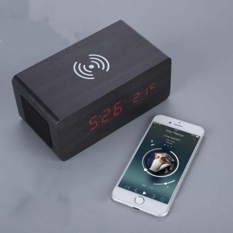 Ceas LED cu Incarcare Wireless, BT V4.1