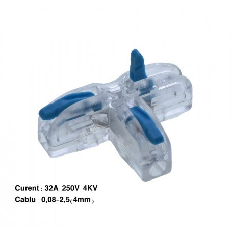 Conector Cablu T11B 32A-250V Albastru